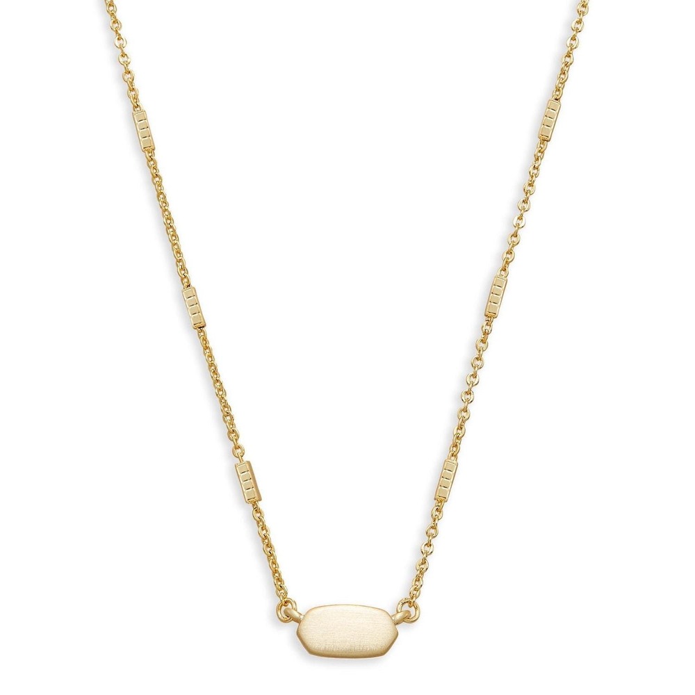 NWT Kendra Scott Fern Pendant Necklace in Gold / Dustbag Included / MSPR $55